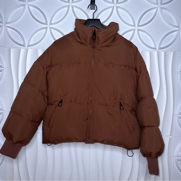 Commense Winter Puffer Crop Jacket